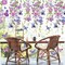 4 Sheet Spring Purple Floral Window Clings Watercolor Hanging Flower